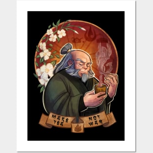 Uncle Iroh Avatar - Make Tea Not War Posters and Art